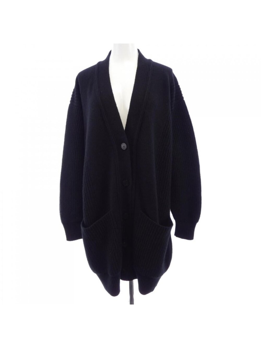 Hermes Long Cardigan Black
